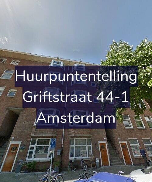 Foto gevel Huurpuntentelling voor Griftstraat 44-1, Amsterdam