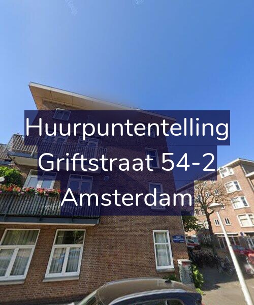 Foto gevel Huurpuntentelling voor Griftstraat 54-2, Amsterdam