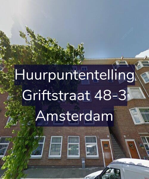 Foto gevel Huurpuntentelling voor Griftstraat 48-3, Amsterdam