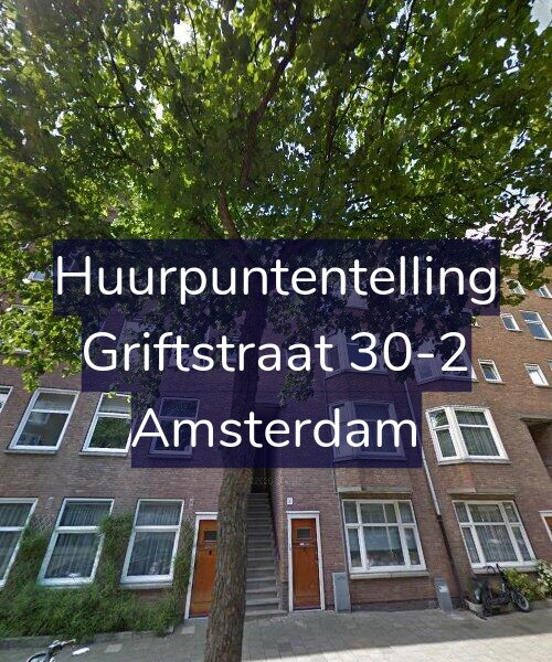 Foto gevel Huurpuntentelling voor Griftstraat 30-2, Amsterdam