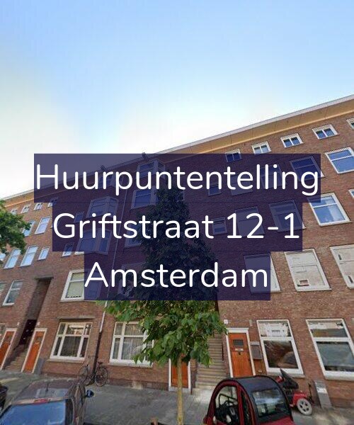 Foto gevel Huurpuntentelling voor Griftstraat 12-1, Amsterdam