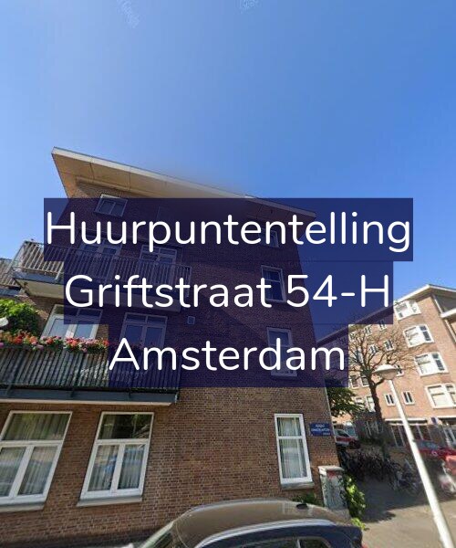 Foto gevel Huurpuntentelling voor Griftstraat 54-H, Amsterdam