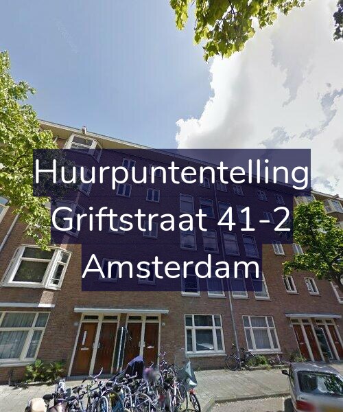 Foto gevel Huurpuntentelling voor Griftstraat 41-2, Amsterdam