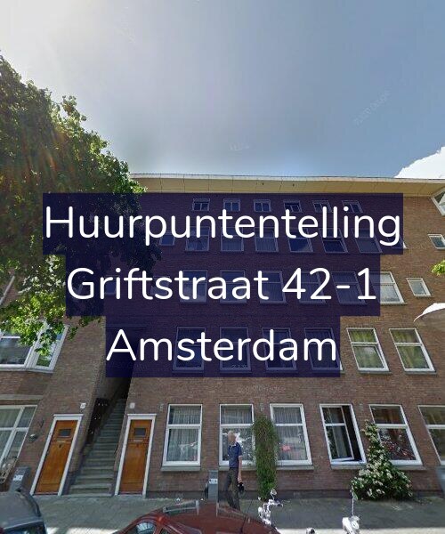 Foto gevel Huurpuntentelling voor Griftstraat 42-1, Amsterdam