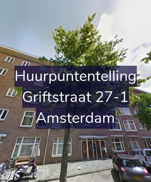 Foto gevel Huurpuntentelling voor Griftstraat 27-1, Amsterdam