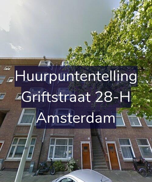 Foto gevel Huurpuntentelling voor Griftstraat 28-H, Amsterdam