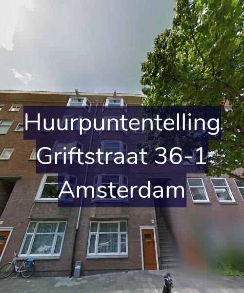 Foto gevel Huurpuntentelling voor Griftstraat 36-1, Amsterdam