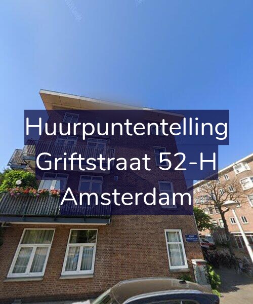 Foto gevel Huurpuntentelling voor Griftstraat 52-H, Amsterdam