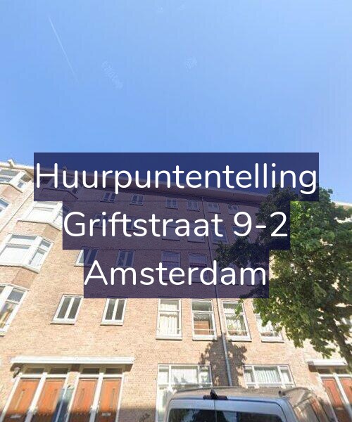 Foto gevel Huurpuntentelling voor Griftstraat 9-2, Amsterdam