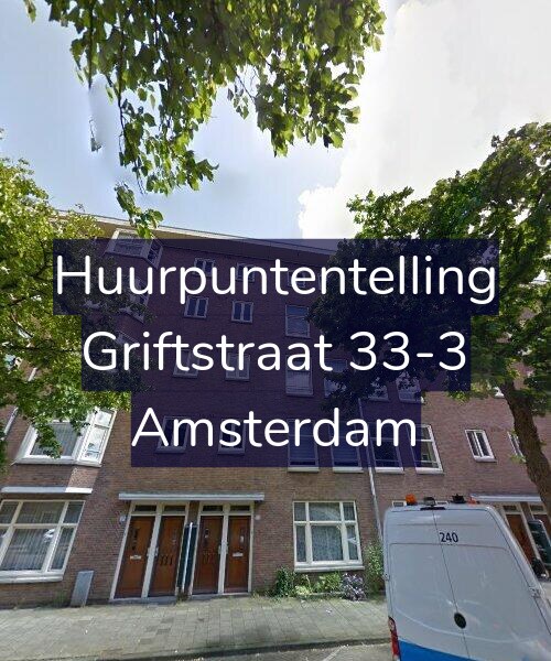 Foto gevel Huurpuntentelling voor Griftstraat 33-3, Amsterdam