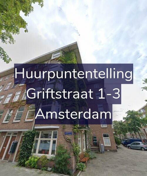 Foto gevel Huurpuntentelling voor Griftstraat 1-3, Amsterdam