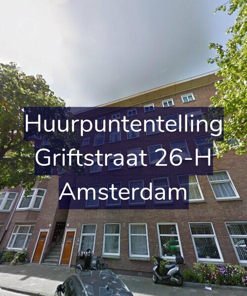 Foto gevel Huurpuntentelling voor Griftstraat 26-H, Amsterdam