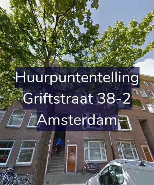 Foto gevel Huurpuntentelling voor Griftstraat 38-2, Amsterdam