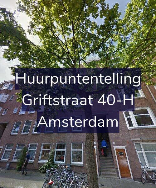 Foto gevel Huurpuntentelling voor Griftstraat 40-H, Amsterdam