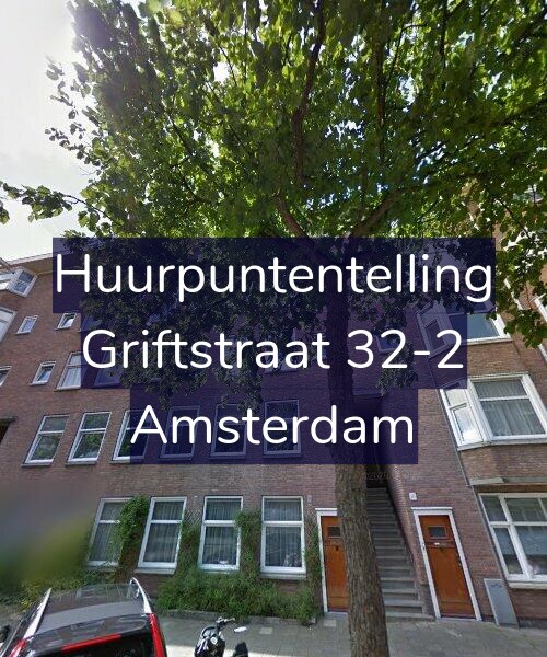 Foto gevel Huurpuntentelling voor Griftstraat 32-2, Amsterdam