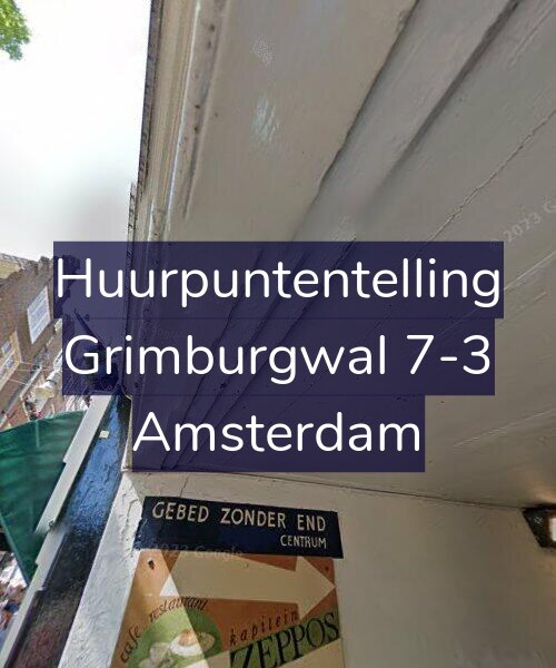 Foto gevel Huurpuntentelling voor Grimburgwal 7-3, Amsterdam