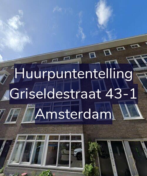 Foto gevel Huurpuntentelling voor Griseldestraat 43-1, Amsterdam