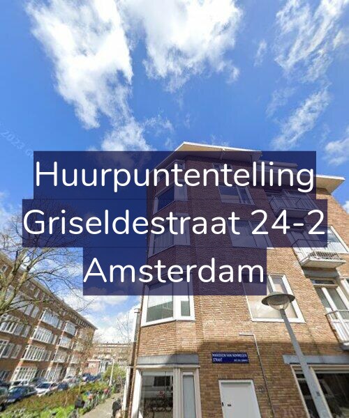 Foto gevel Huurpuntentelling voor Griseldestraat 24-2, Amsterdam