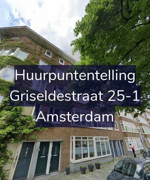 Foto gevel Huurpuntentelling voor Griseldestraat 25-1, Amsterdam