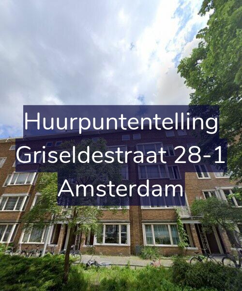 Foto gevel Huurpuntentelling voor Griseldestraat 28-1, Amsterdam
