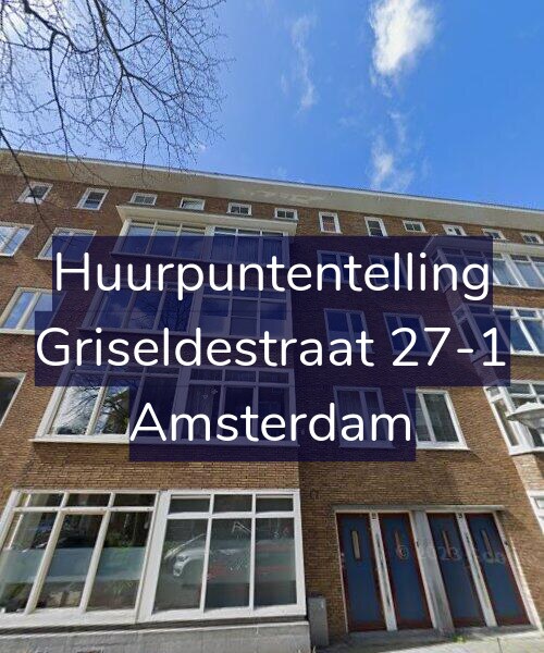 Foto gevel Huurpuntentelling voor Griseldestraat 27-1, Amsterdam