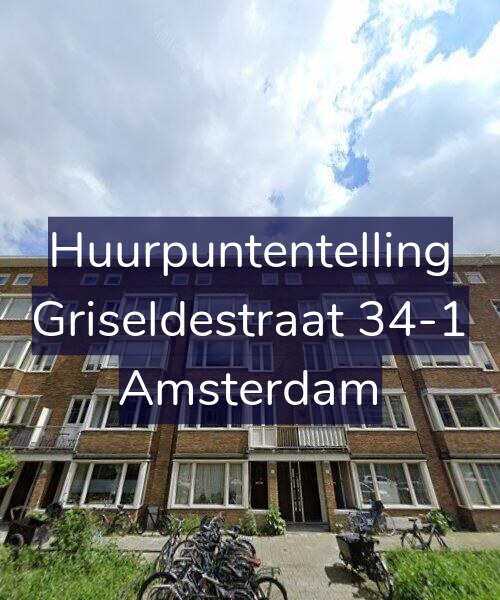 Foto gevel Huurpuntentelling voor Griseldestraat 34-1, Amsterdam