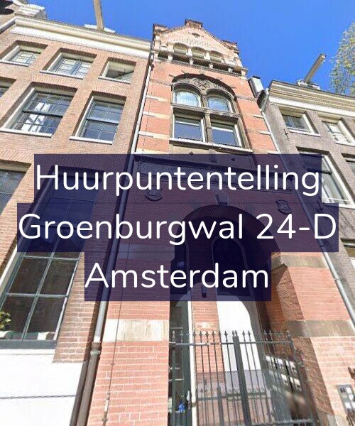 Foto gevel Huurpuntentelling voor Groenburgwal 24-D, Amsterdam