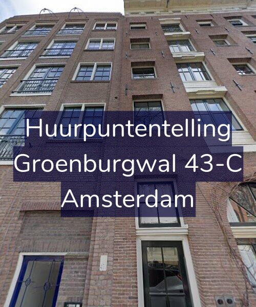 Foto gevel Huurpuntentelling voor Groenburgwal 43-C, Amsterdam