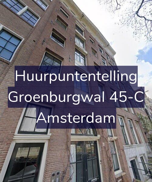 Foto gevel Huurpuntentelling voor Groenburgwal 45-C, Amsterdam
