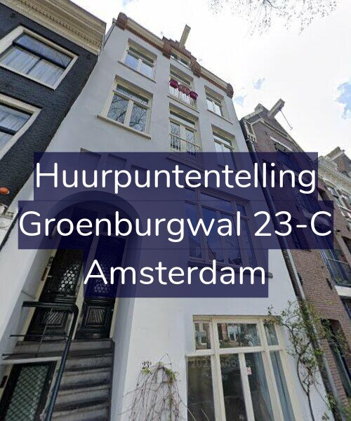 Foto gevel Huurpuntentelling voor Groenburgwal 23-C, Amsterdam