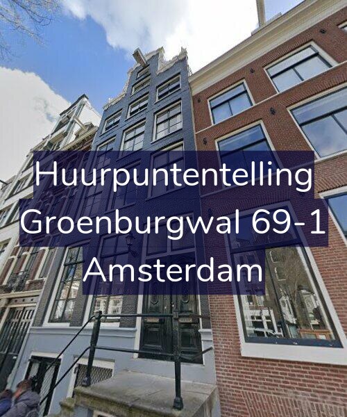 Foto gevel Huurpuntentelling voor Groenburgwal 69-1, Amsterdam