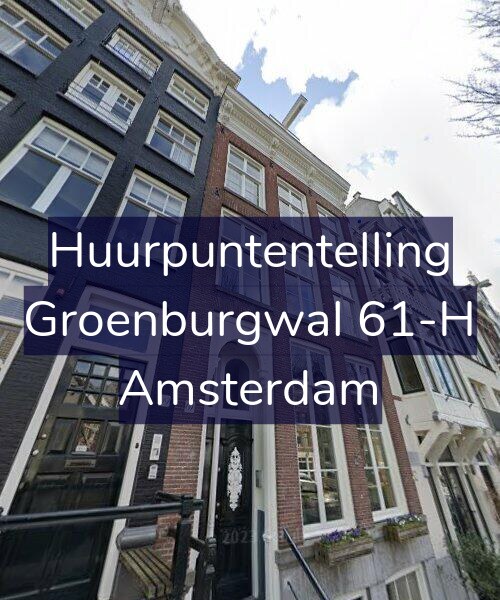Foto gevel Huurpuntentelling voor Groenburgwal 61-H, Amsterdam