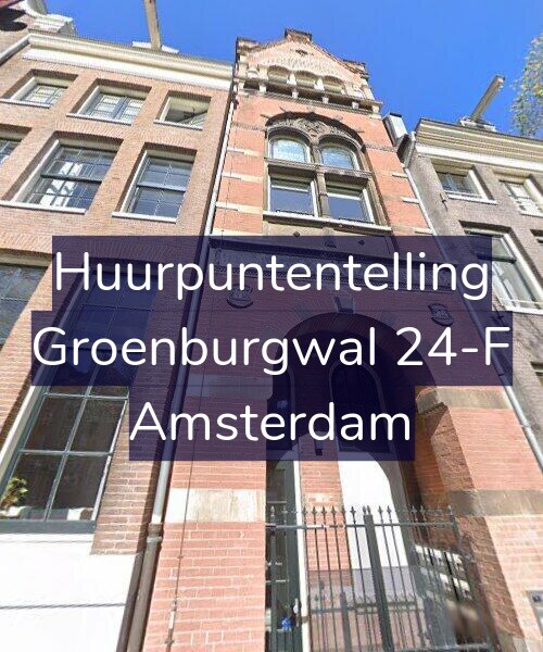 Foto gevel Huurpuntentelling voor Groenburgwal 24-F, Amsterdam