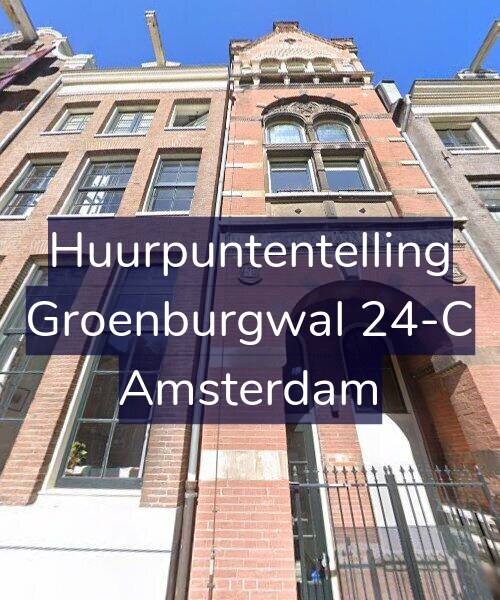 Foto gevel Huurpuntentelling voor Groenburgwal 24-C, Amsterdam