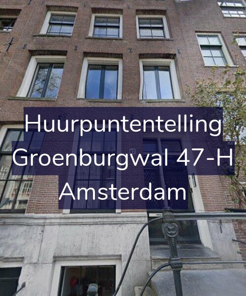 Foto gevel Huurpuntentelling voor Groenburgwal 47-H, Amsterdam