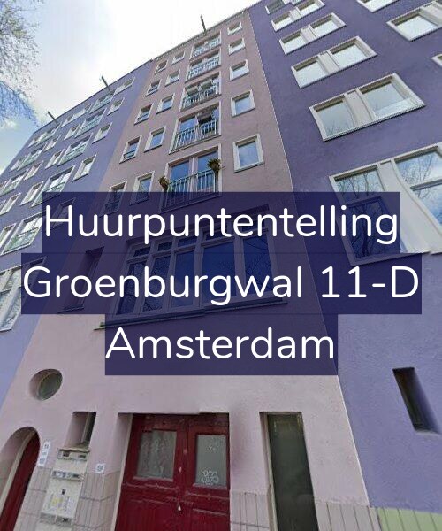 Foto gevel Huurpuntentelling voor Groenburgwal 11-D, Amsterdam