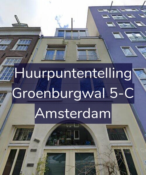Foto gevel Huurpuntentelling voor Groenburgwal 5-C, Amsterdam