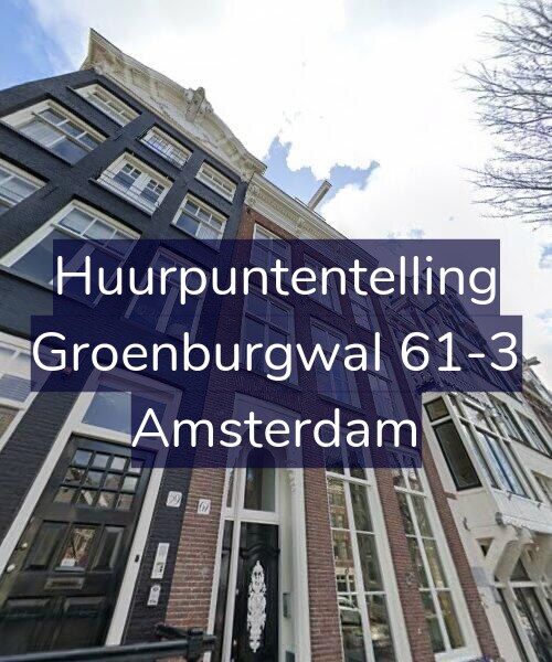 Foto gevel Huurpuntentelling voor Groenburgwal 61-3, Amsterdam
