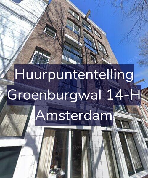 Foto gevel Huurpuntentelling voor Groenburgwal 14-H, Amsterdam