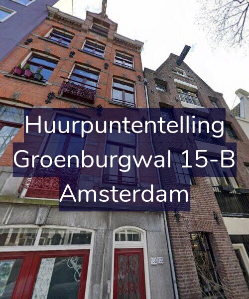 Foto gevel Huurpuntentelling voor Groenburgwal 15-B, Amsterdam
