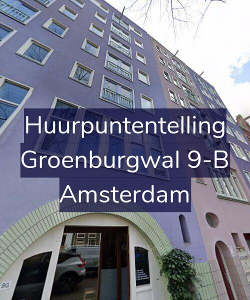 Foto gevel Huurpuntentelling voor Groenburgwal 9-B, Amsterdam