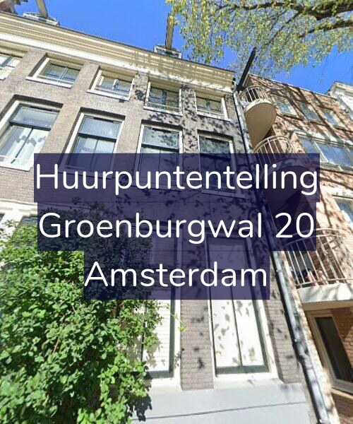 Foto gevel Huurpuntentelling voor Groenburgwal 20, Amsterdam