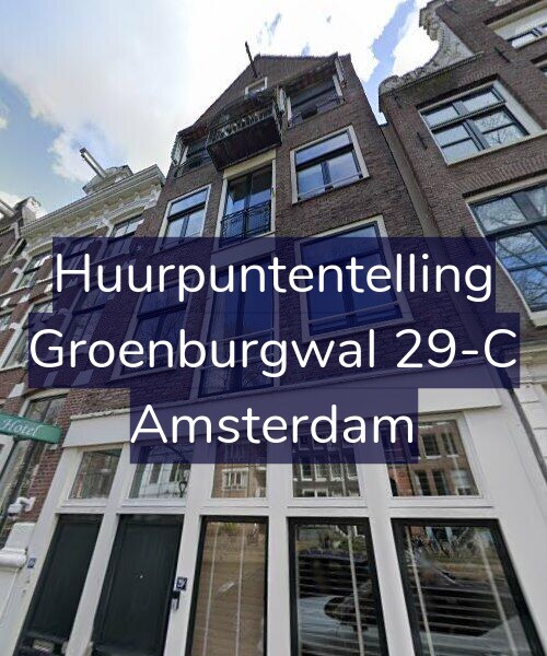 Foto gevel Huurpuntentelling voor Groenburgwal 29-C, Amsterdam