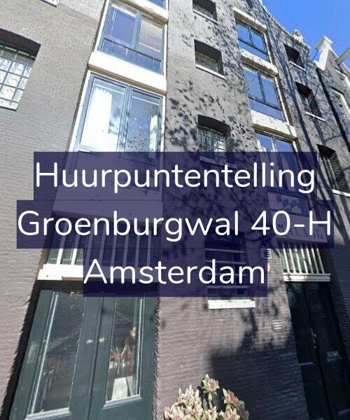 Foto gevel Huurpuntentelling voor Groenburgwal 40-H, Amsterdam