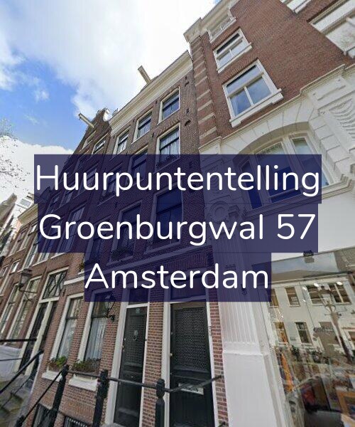 Foto gevel Huurpuntentelling voor Groenburgwal 57, Amsterdam