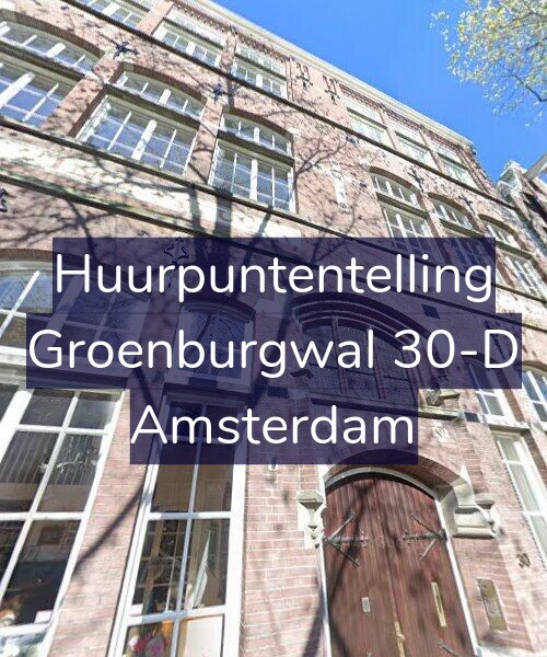 Foto gevel Huurpuntentelling voor Groenburgwal 30-D, Amsterdam