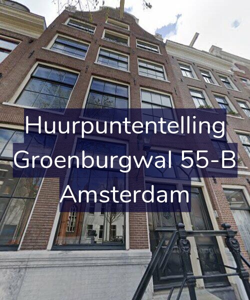 Foto gevel Huurpuntentelling voor Groenburgwal 55-B, Amsterdam