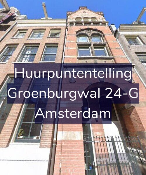 Foto gevel Huurpuntentelling voor Groenburgwal 24-G, Amsterdam