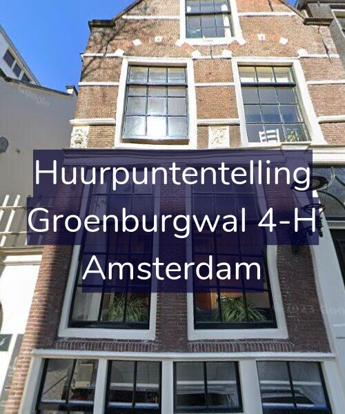 Foto gevel Huurpuntentelling voor Groenburgwal 4-H, Amsterdam
