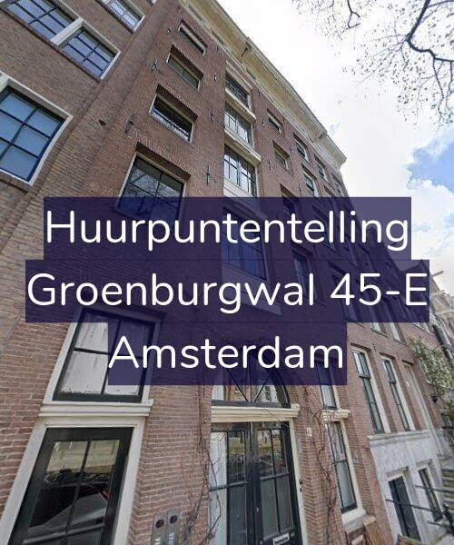 Foto gevel Huurpuntentelling voor Groenburgwal 45-E, Amsterdam
